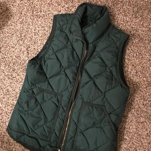 Dark Green Puffer Vest